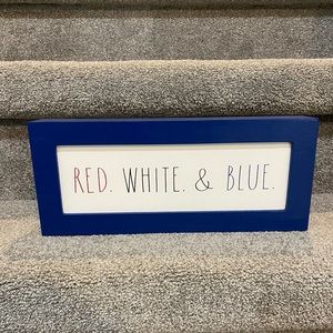 Red, White, and Blue Holiday Sign